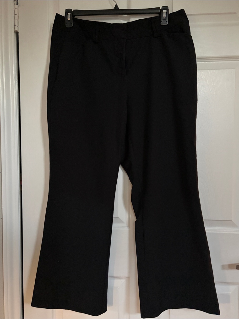 INC International Concepts Black Straight-Leg Trousers